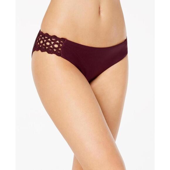 Other - Becca By Rebecc Womens Siren Shimmer Eyelet-Trim Swim Bottoms Size L